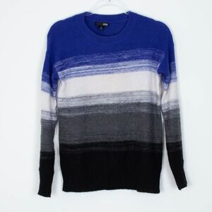 Aqua Cashmere Striped‎ Long Sleeve Pullover Sweater Womens Size XS